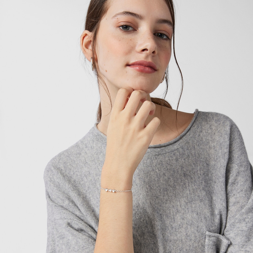 Silver Luah bear Bracelet