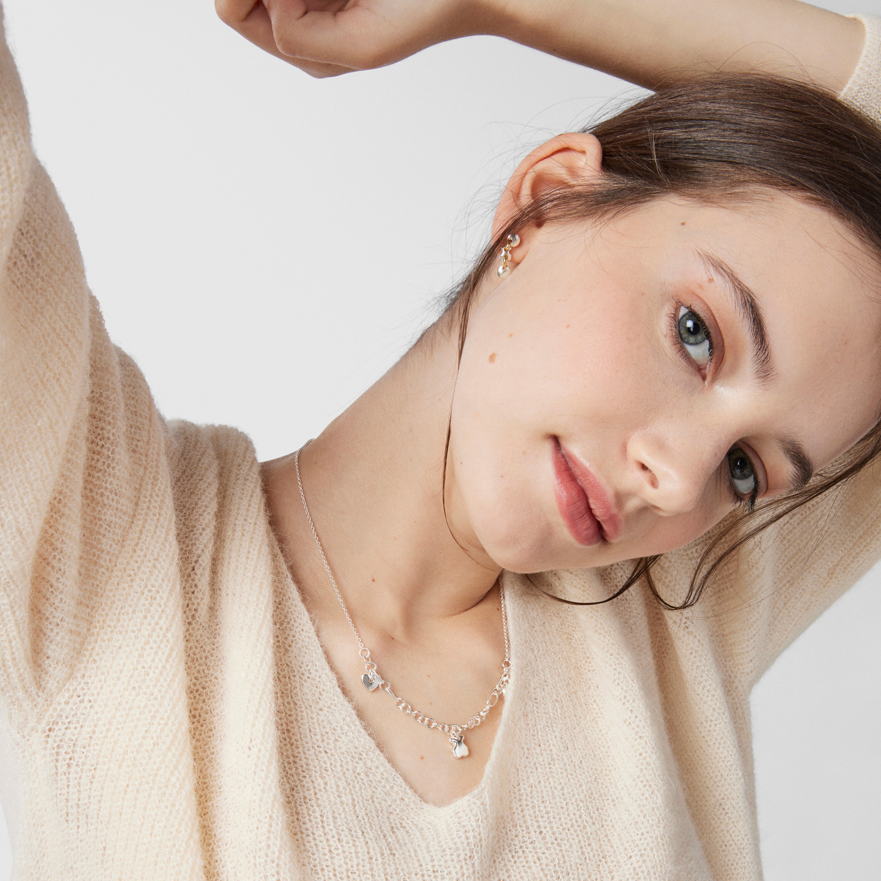 Silver Luah motif Necklace