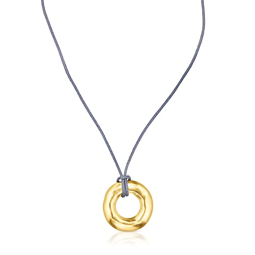 Collar donut con ba&ntilde;o de oro 18 kt sobre plata Luah