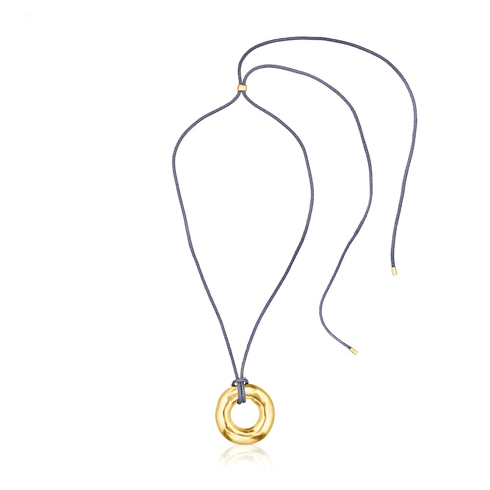 Silver vermeil Luah donut Necklace image number 1