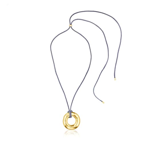 Silver vermeil Luah donut Necklace