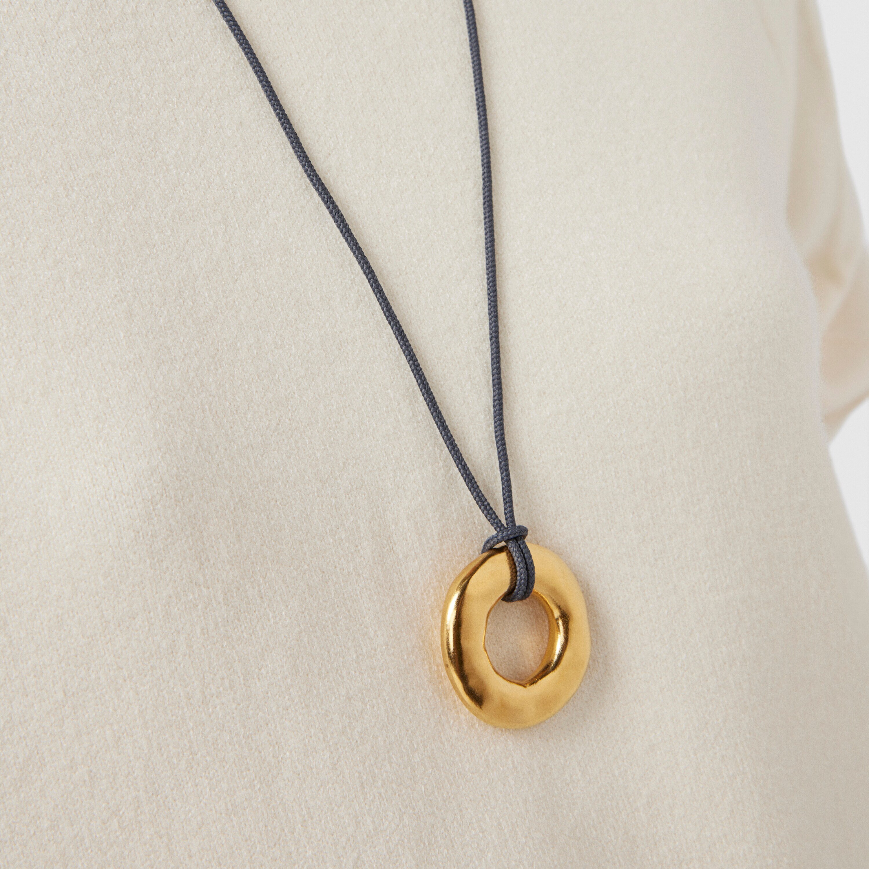 Silver vermeil Luah donut Necklace