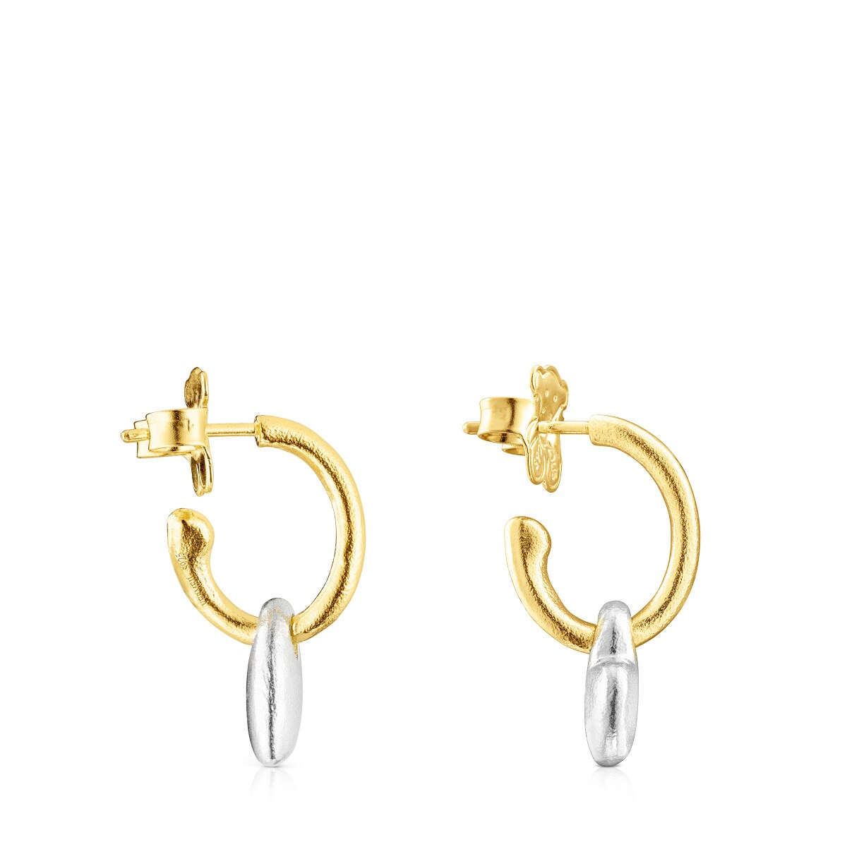 Pendientes corazón bicolor Luah