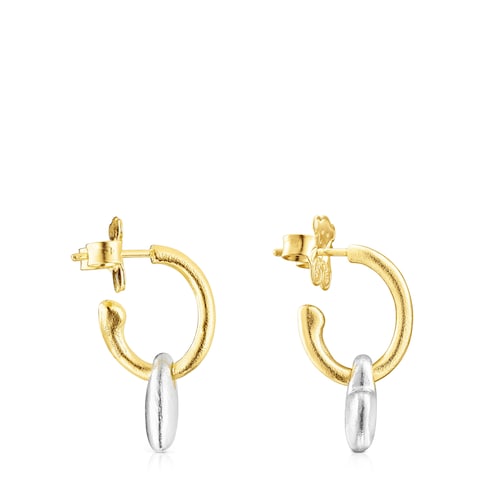 Pendientes corazón bicolor Luah