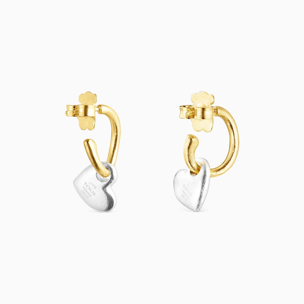 Pendientes coraz&oacute;n bicolor Luah