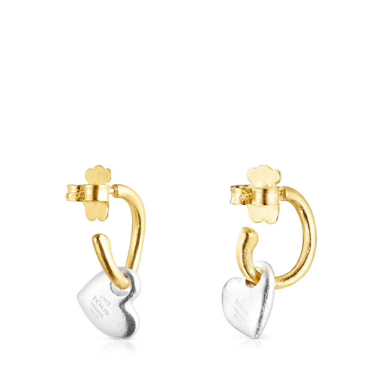Pendientes corazón bicolor Luah