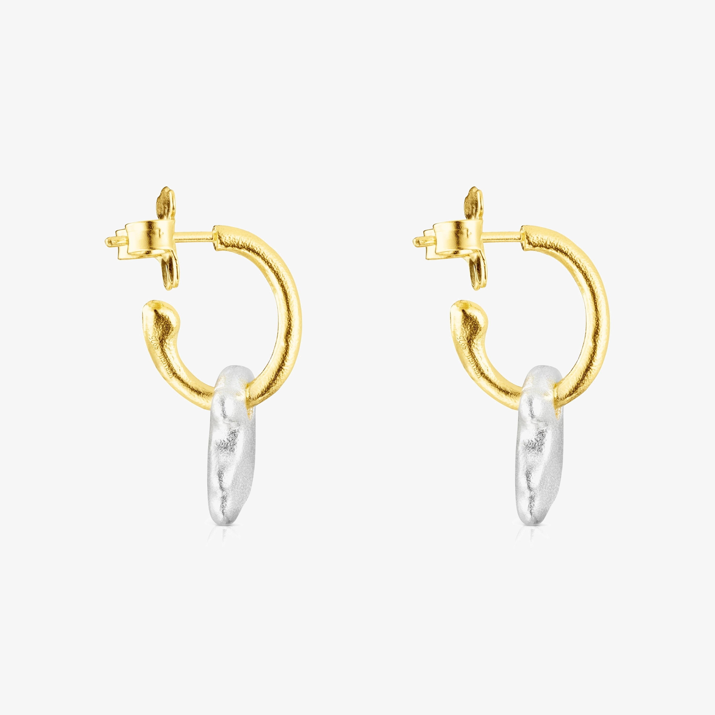 Two-tone Luah bear Earrings