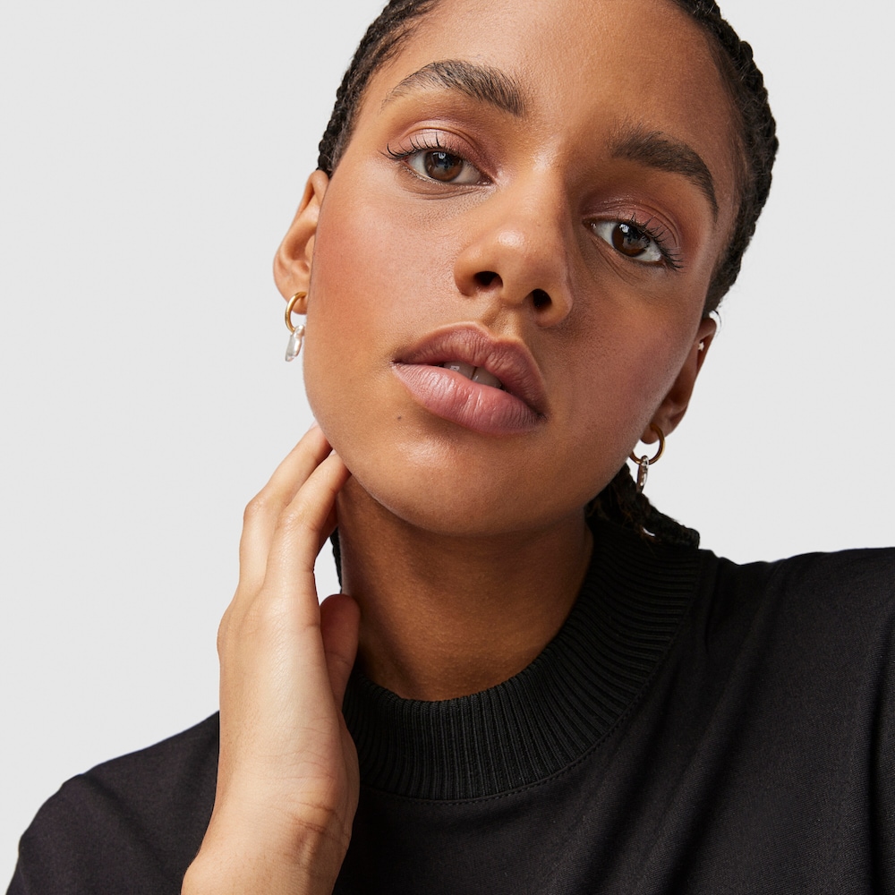 Two-tone Luah bear Earrings image number 4