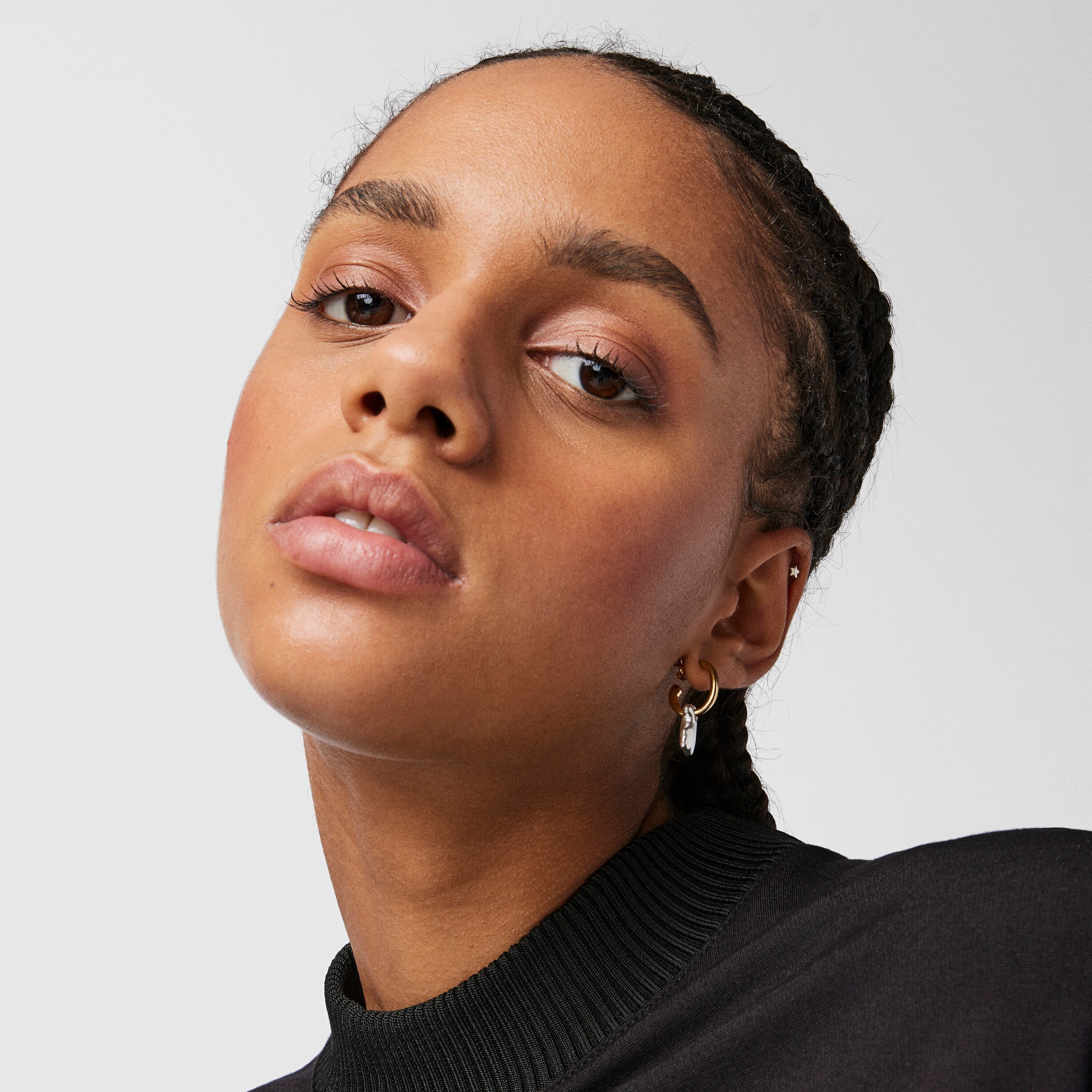 Two-tone Luah bear Earrings