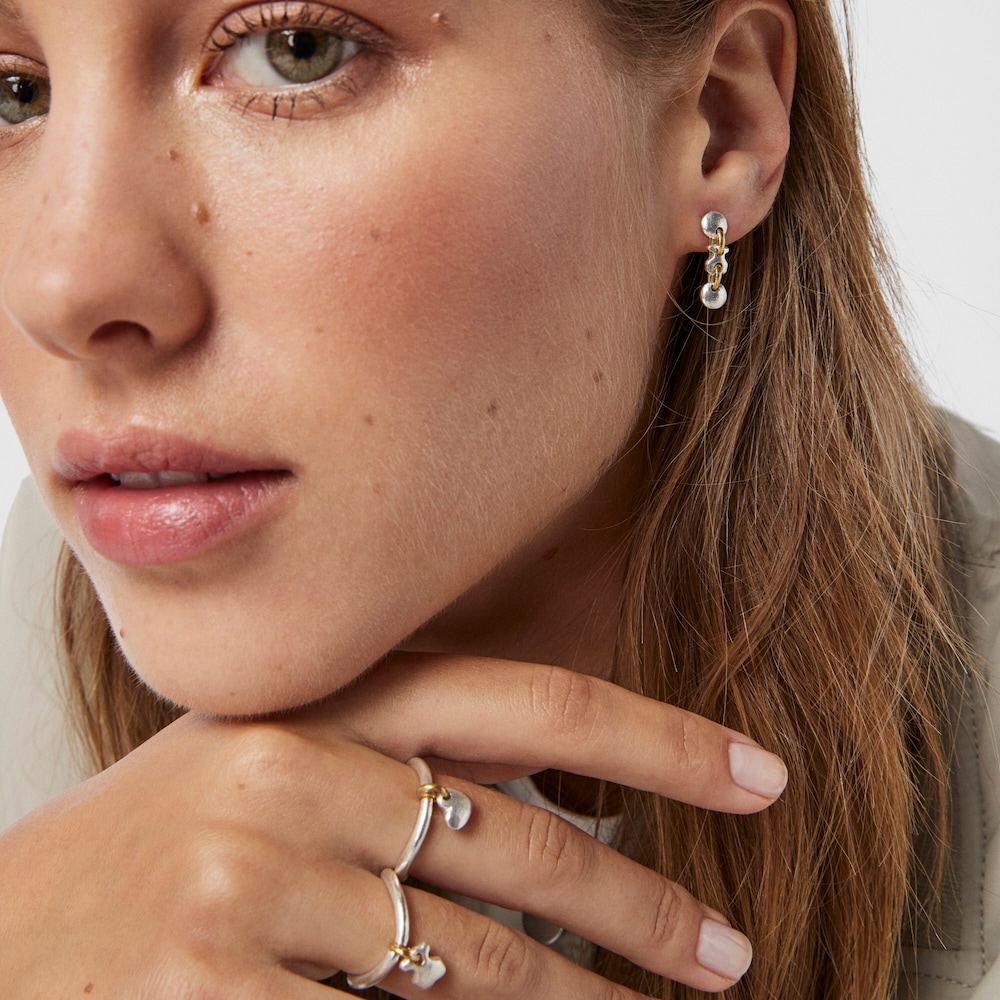 Brincos urso-lua Luah bicolor