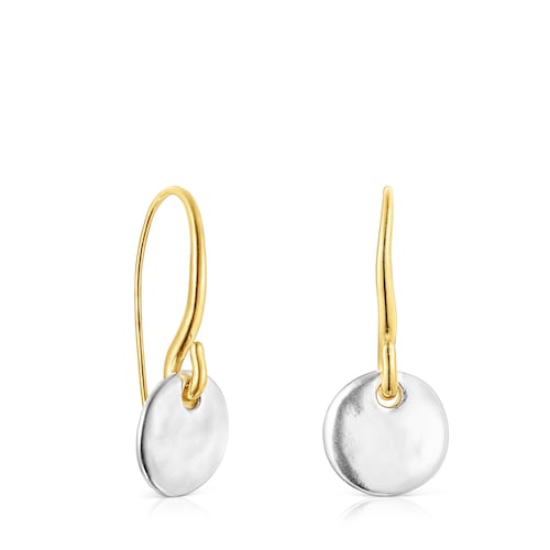 Short two-tone Luah luna Earrings