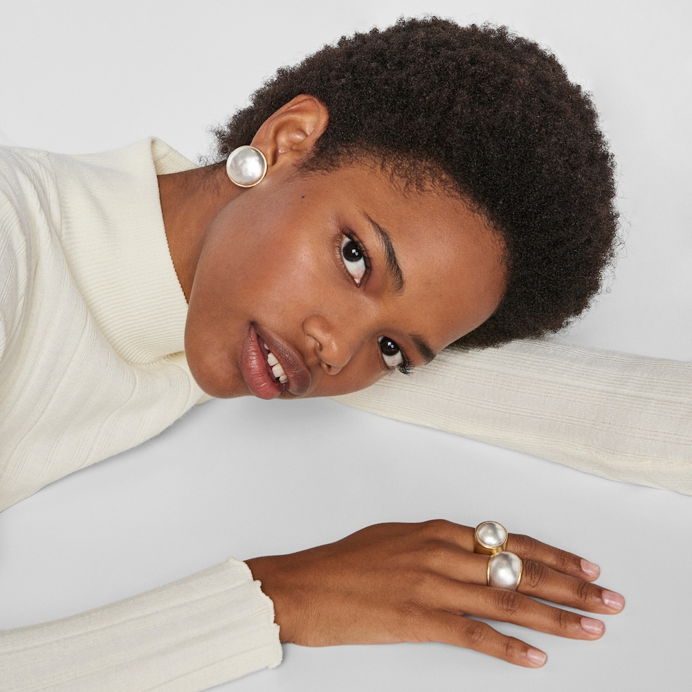 Pendientes luna bicolor Luah