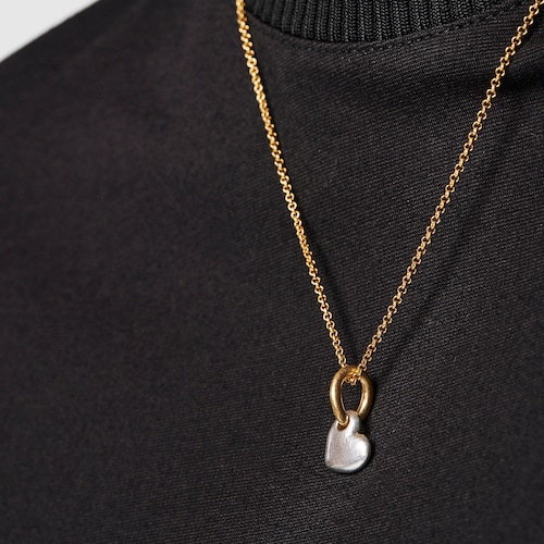 Two-tone Luah heart Pendant