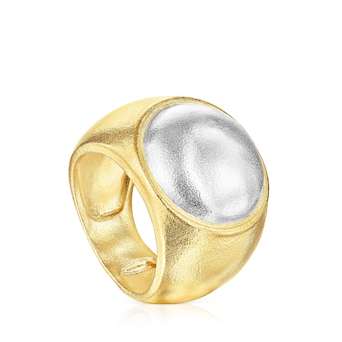 Two-tone Luah luna Ring