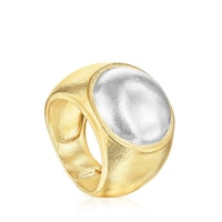 Two-tone Luah luna Ring