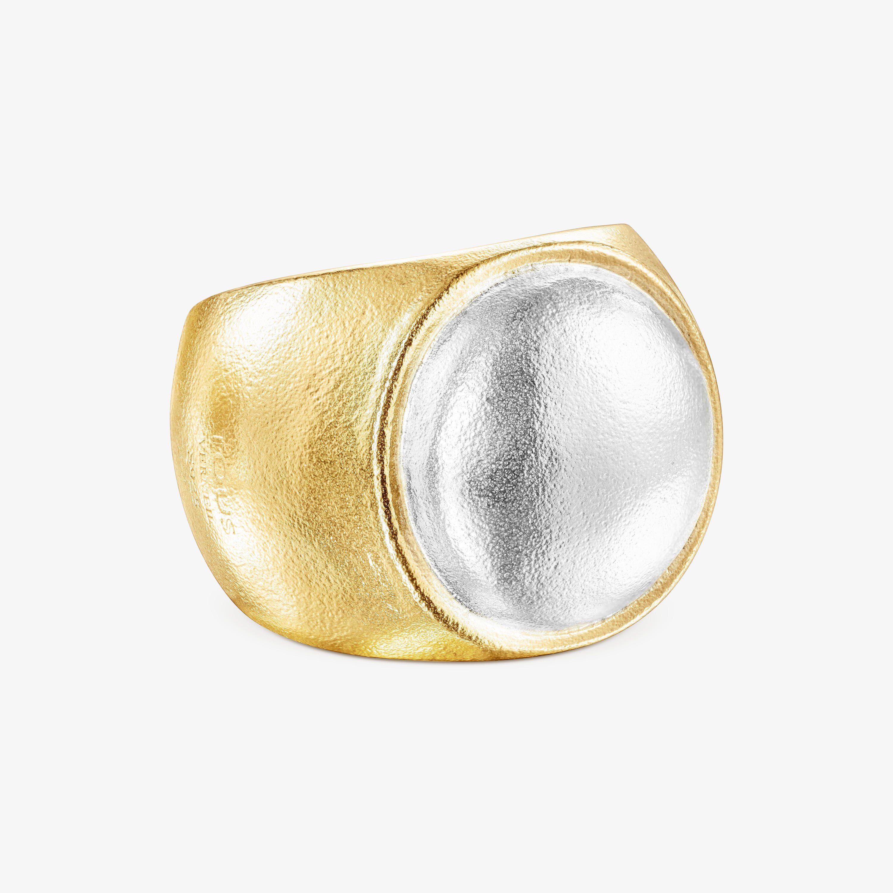 Two-tone Luah luna Ring