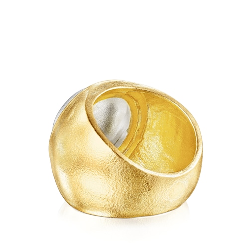 Two-tone Luah luna Ring