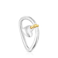 Two-tone Luah heart Ring