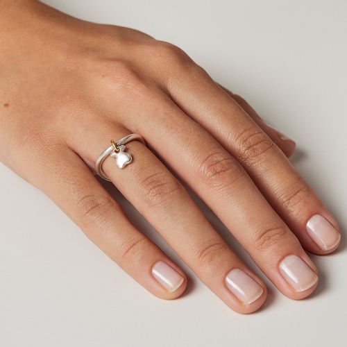 Two-tone Luah bear Ring
