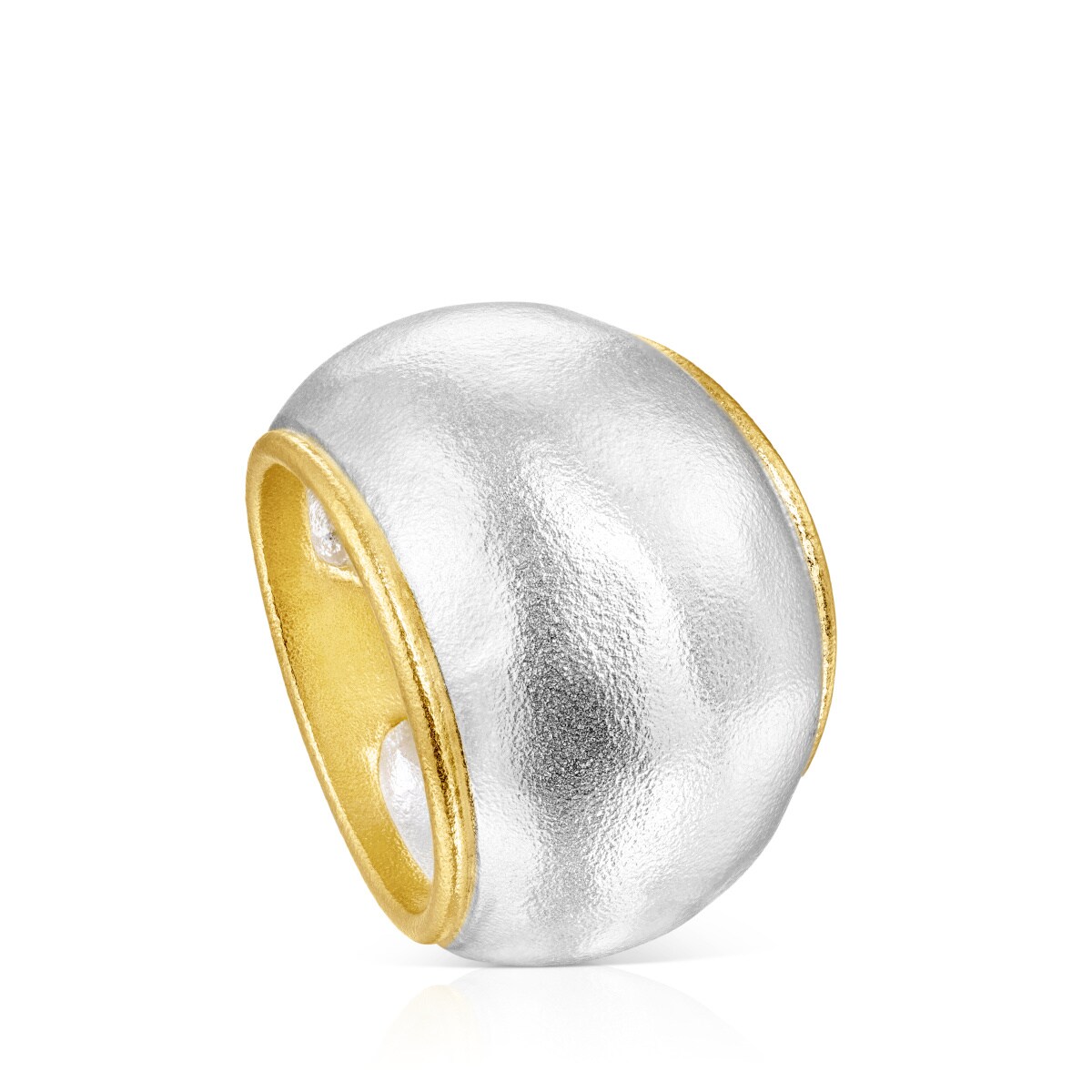 Tous - Anillo Abombado Bicolor Luah Talla 12