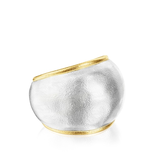 Two-tone Luah domed Ring