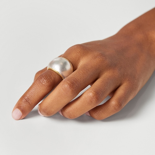 Two-tone Luah domed Ring