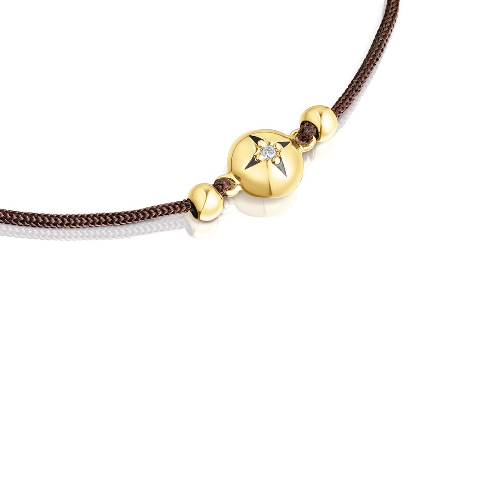 Pulsera de cordón, oro y diamantes Magic Nature image number 2
