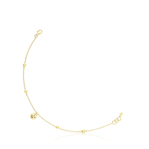 18K Solid Gold Magic Nature Bracelet with diamonds