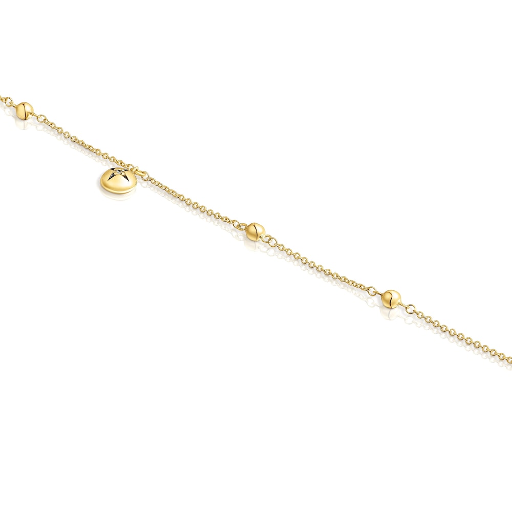 18K Solid Gold Magic Nature Bracelet with diamonds