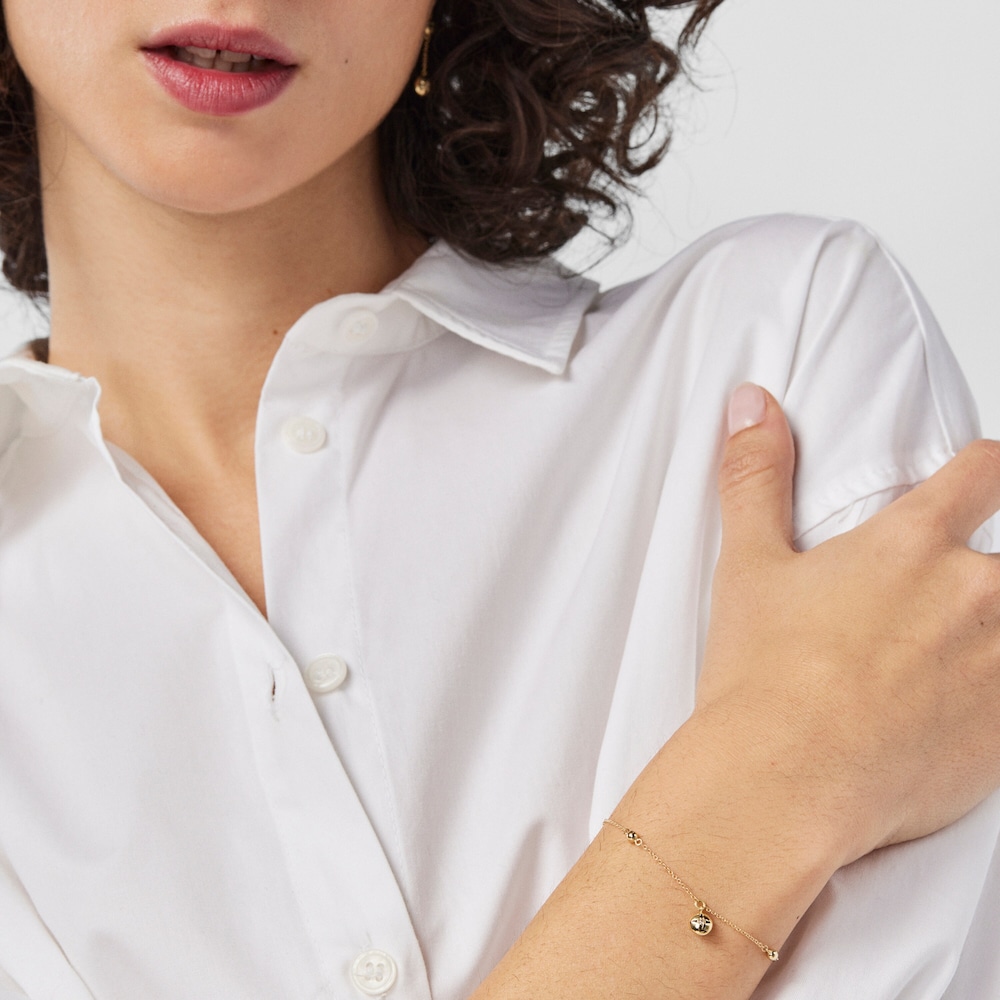 18K Solid Gold Magic Nature Bracelet with diamonds