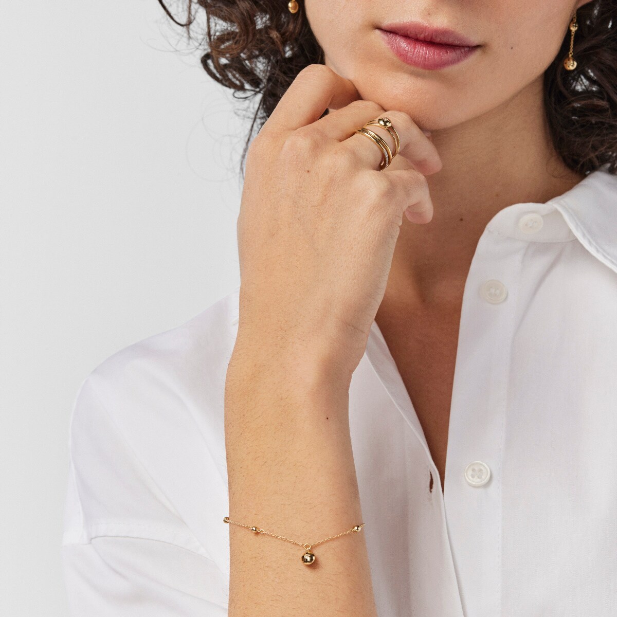 Gold Magic Nature Bracelet with diamonds