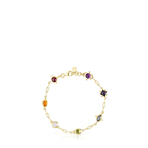Silver vermeil Magic Nature Bracelet with gemstones