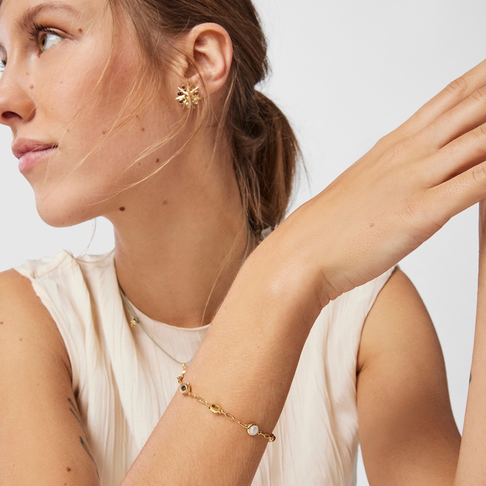 Bransoletka TOUS Magic Nature ze srebra Vermeil z kamieniami szlachetnymi