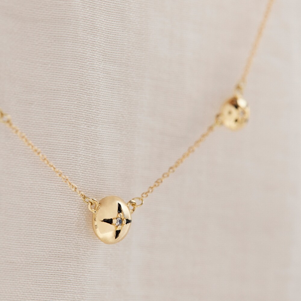 Collar estrellas de oro y diamantes Magic Nature