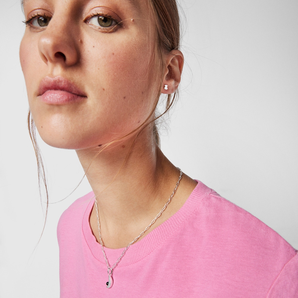 Collar luna de plata y onix Magic Nature