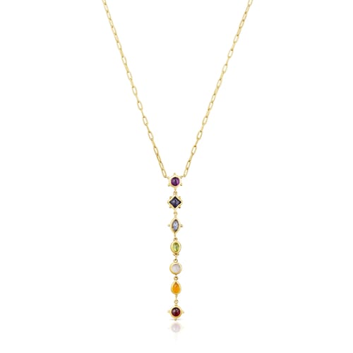 Magic Nature Necklace with gemstone strip