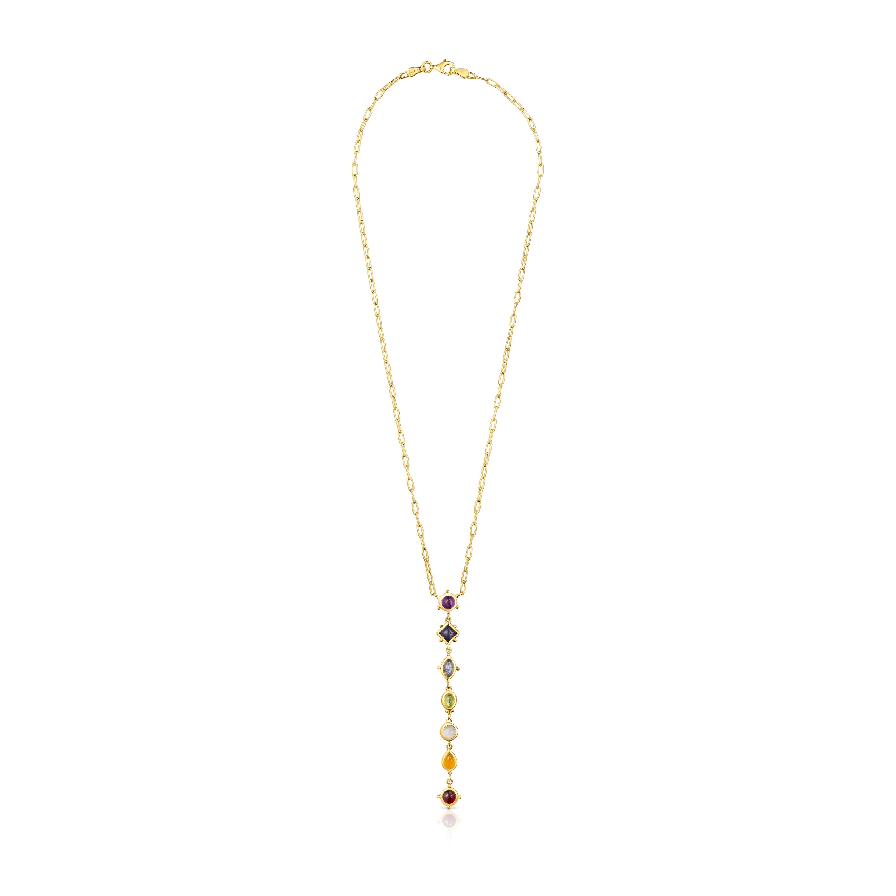 Magic Nature Necklace with gemstone strip