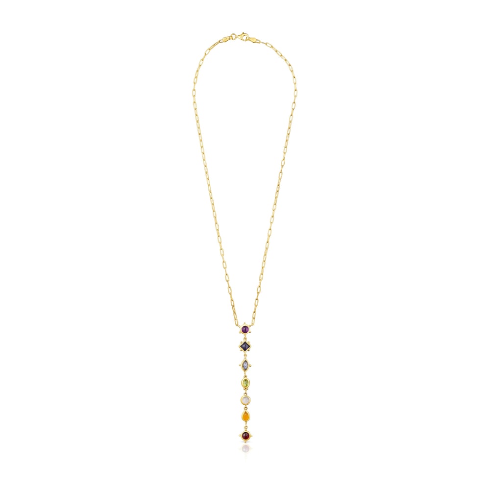 Magic Nature Necklace with gemstone strip