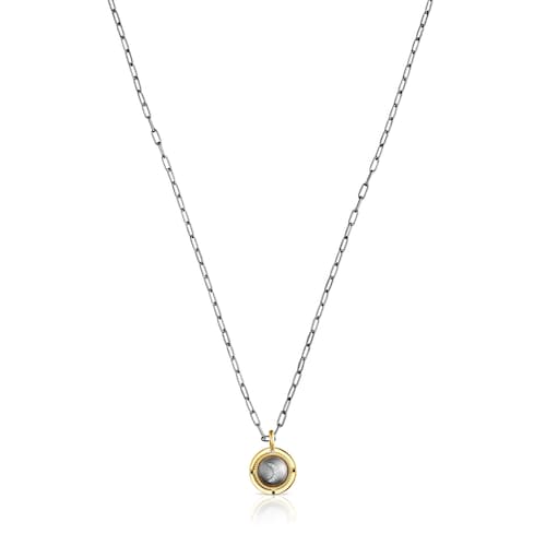 Collar de plata dark silver y diamantes Magic Nature