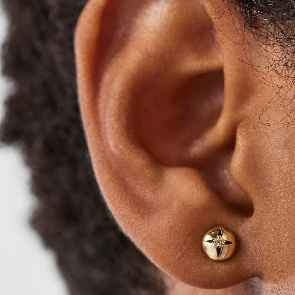 Aretes de oro y diamantes Magic Nature