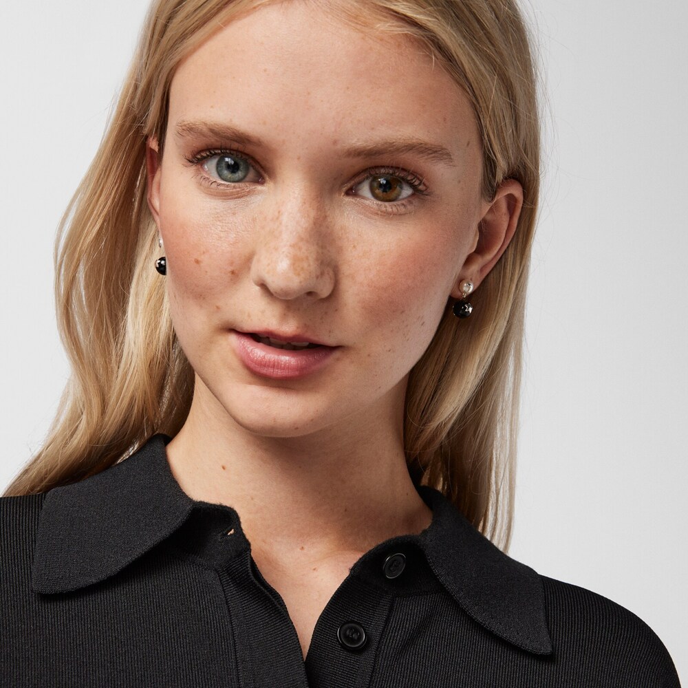 Ohrringe Magic Nature Mond-Stern mit Perle und Onyx