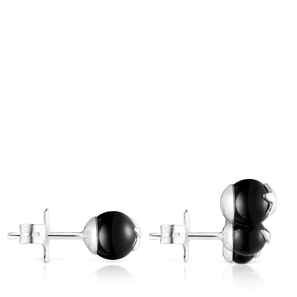 Pendientes bot&oacute;n de onix Magic Nature