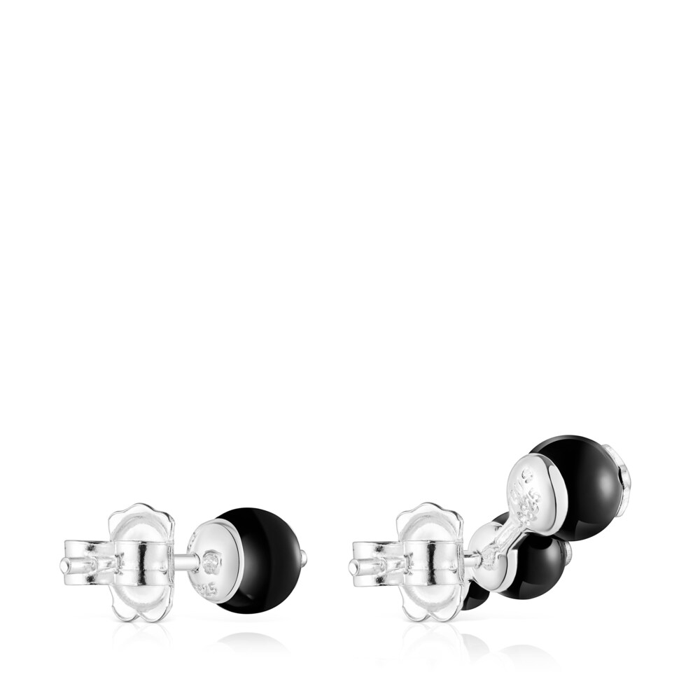 Pendientes bot&oacute;n de onix Magic Nature