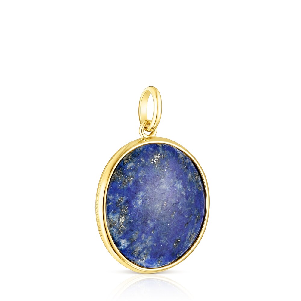 Colgante grande disco luna de lapislazuli Magic Nature image number 2