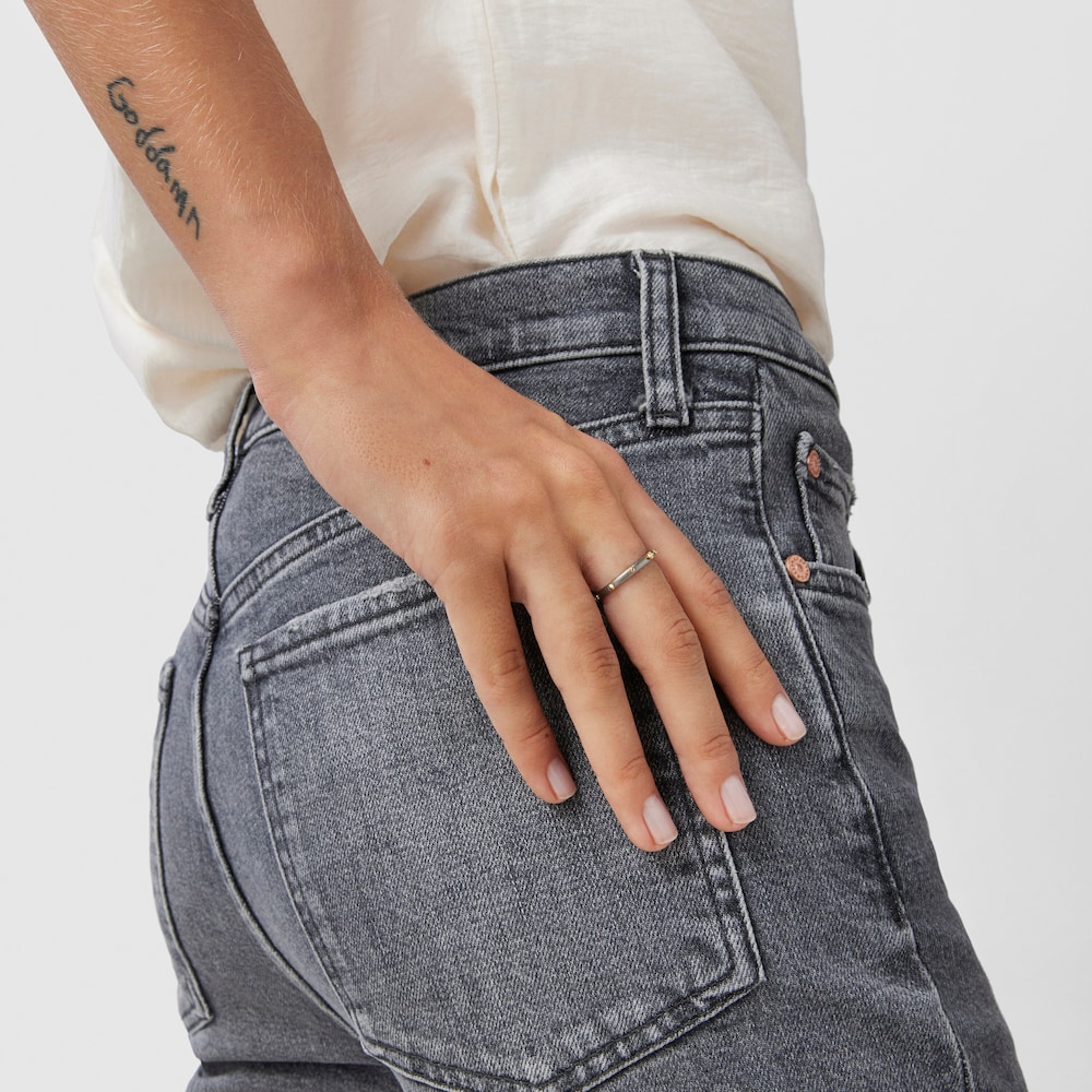 Bague anneau Magic Nature en argent dark silver et diamants