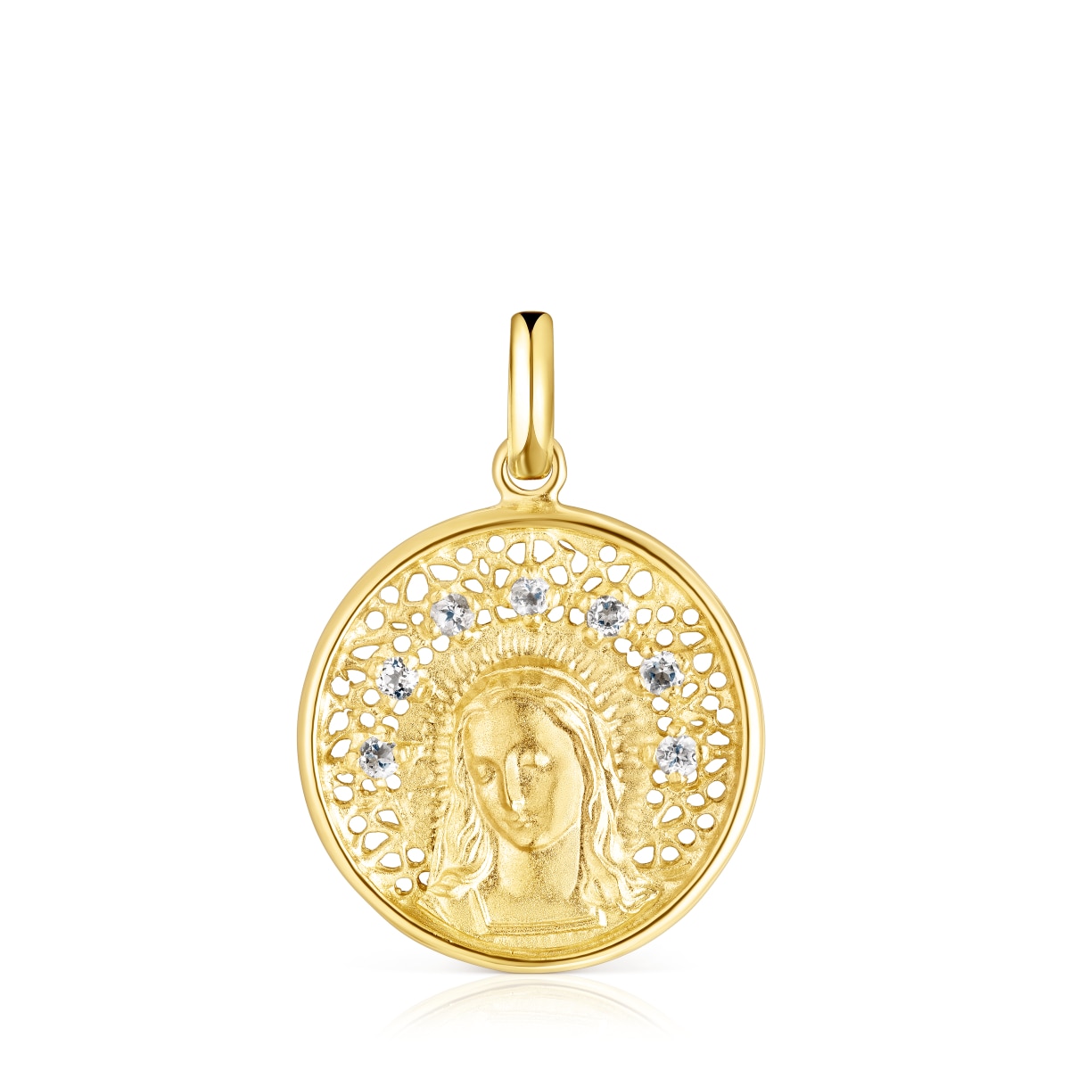 Tous - Medalla Pequeña Con Baño De Oro 18 Kt Sobre Plata Y Topacio Tamara Falcó X Tous - Dorado