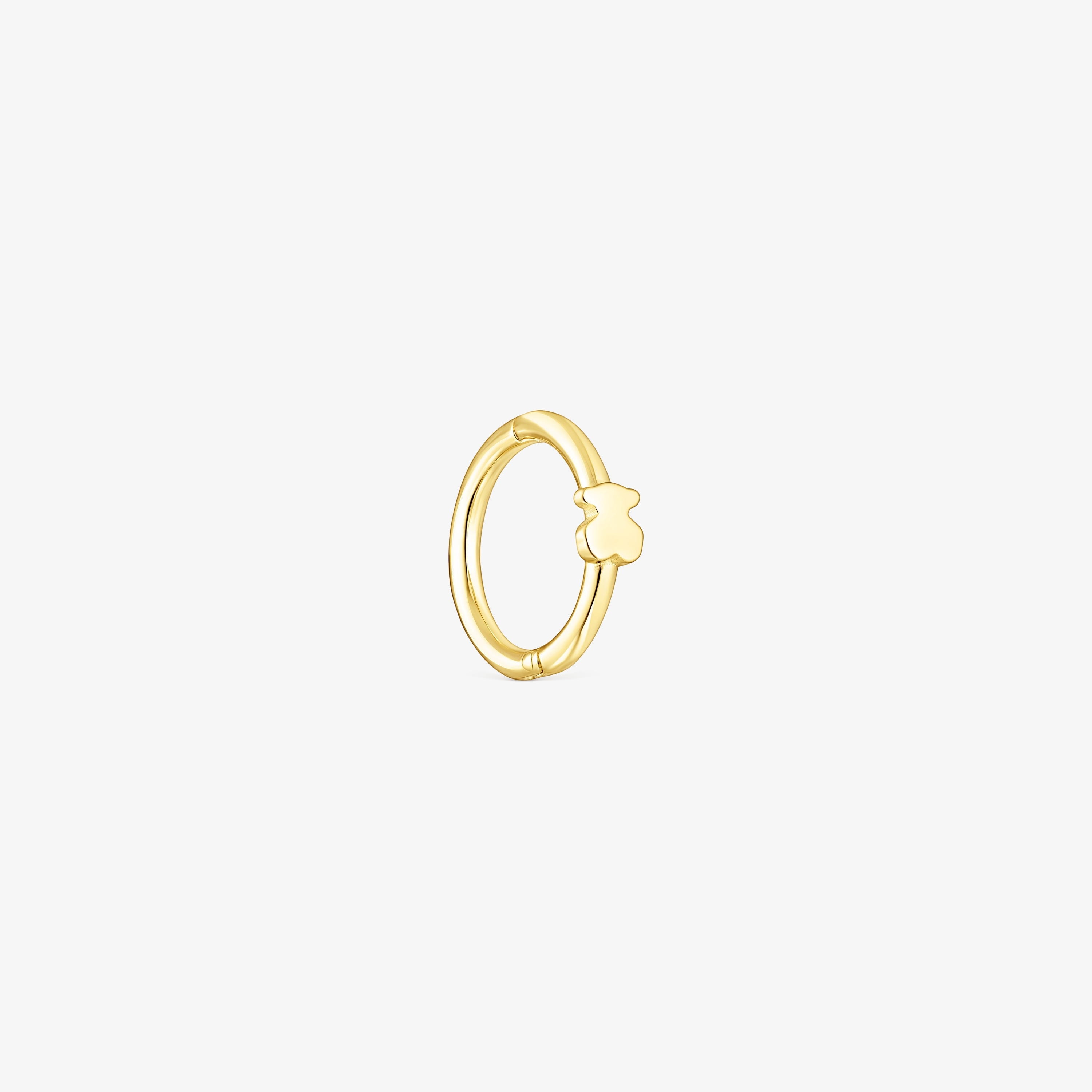 18K solid gold TOUS Basics bear ear Piercing