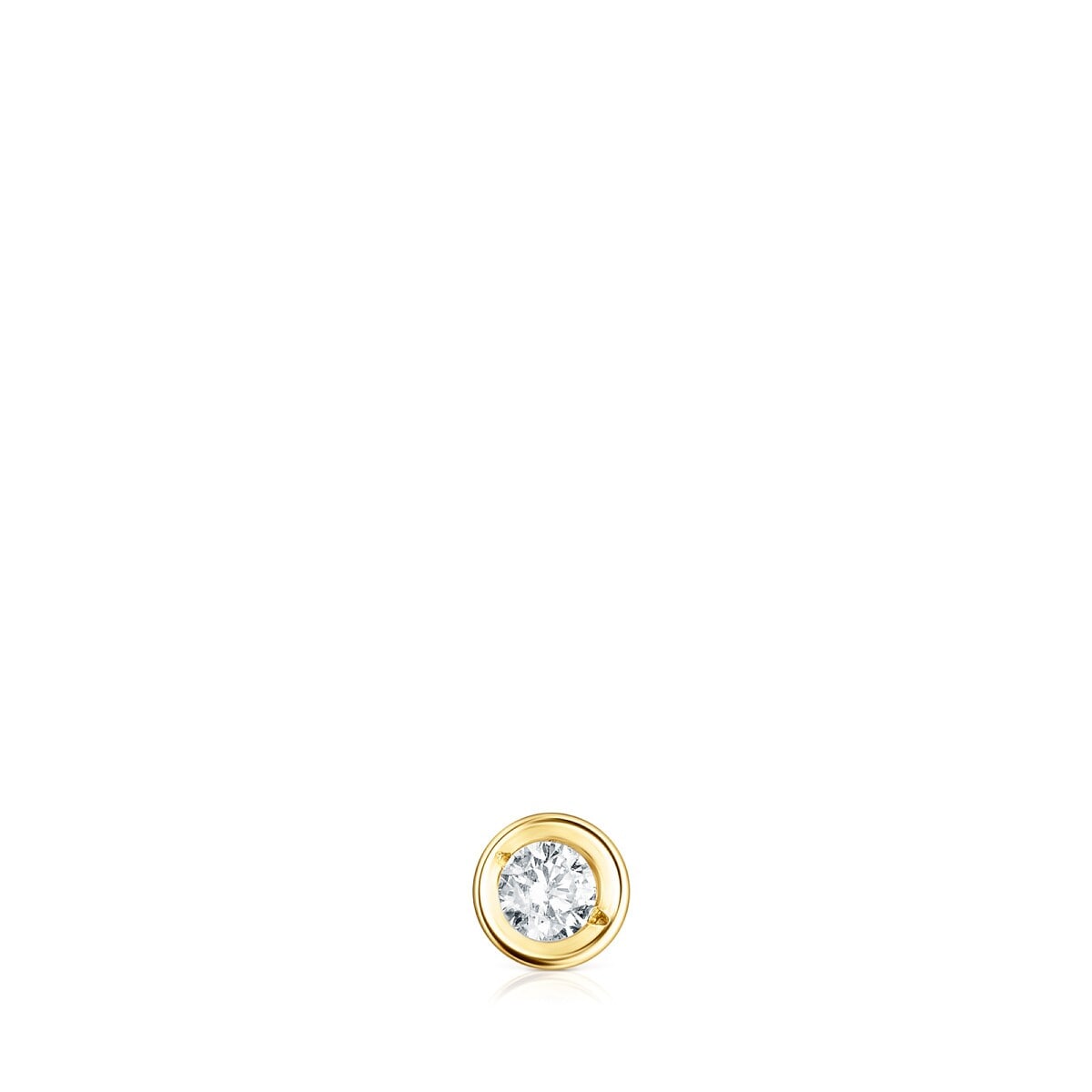 Gold TOUS Basics ear Piercing with diamond