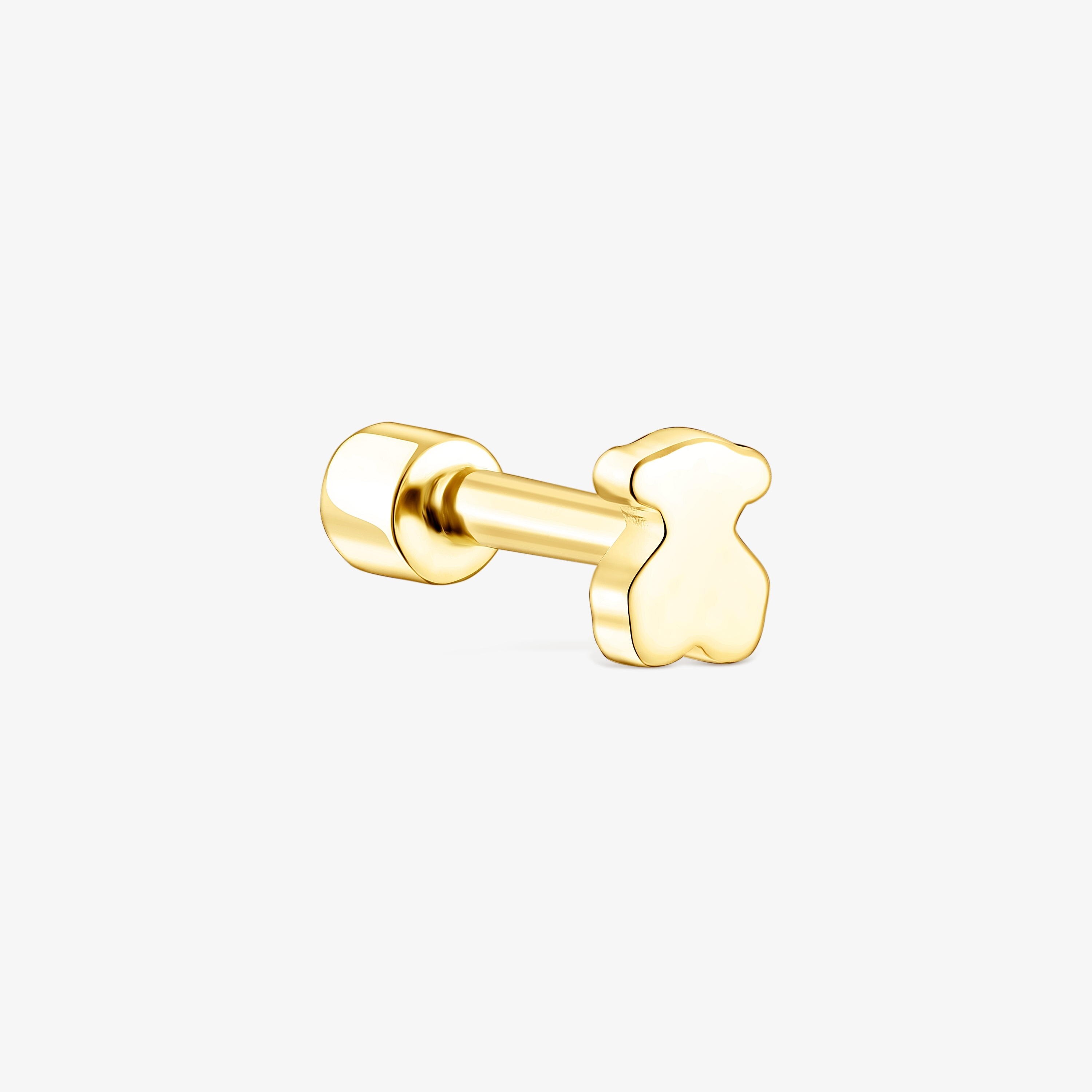18K solid gold TOUS Basics ear Piercing with diamond