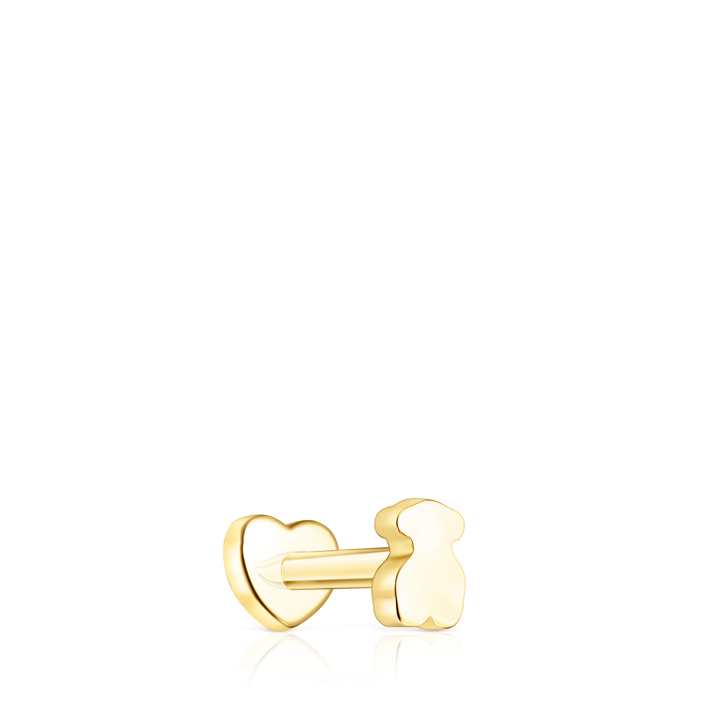 Piercing de oreja TOUS Basics corazón de oro